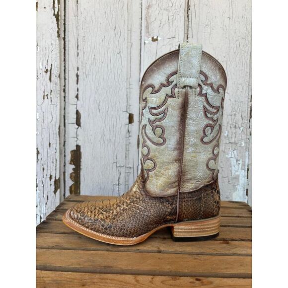 Corral B5507 Women’s Python Cowgirl Boots 8.5 | Exotic Square Toe Western NEW🤠 - Picture 6 of 15